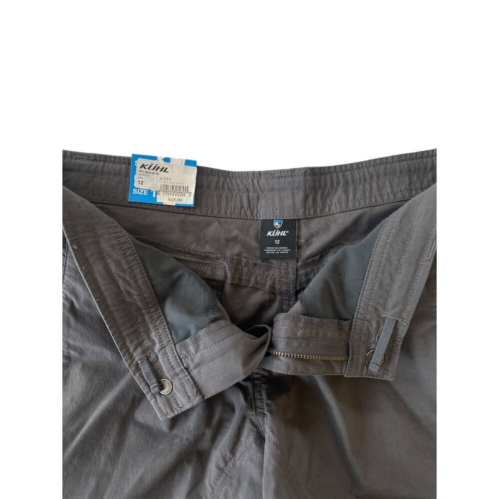 NWT  Kuhl Women's 12 Splash Shorts Shadow Gray MSRP$65 Stretch Hiking Outdoors - Picture 11 of 12